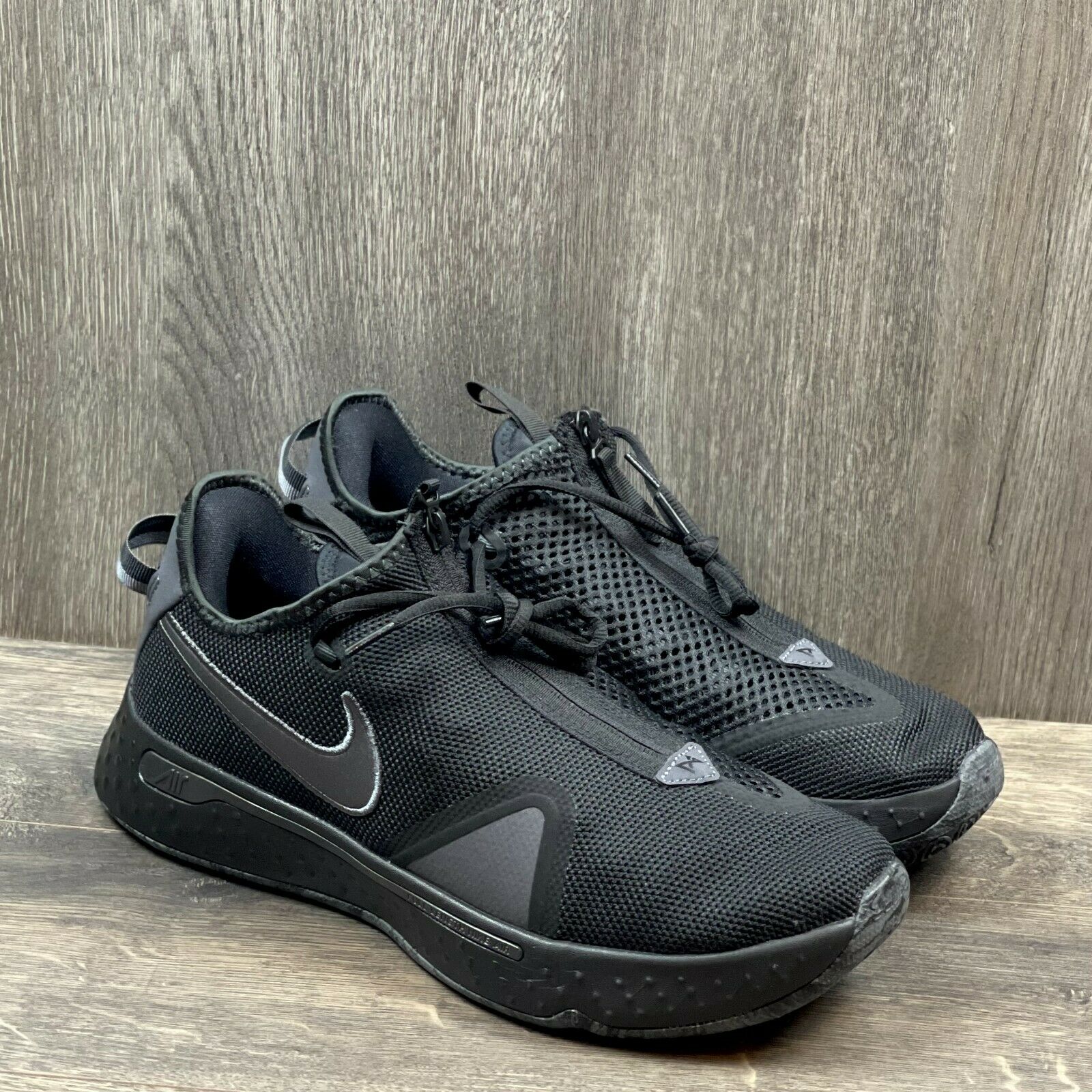 Nike PG 4 Men's Basketball Shoes Size 11 Paul George Triple Black CD5079-005