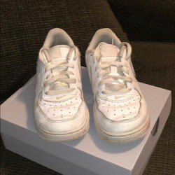 Nike Shoes | Air Force 1 Nike Sneakers - Worn | Color: White | Size: 1b