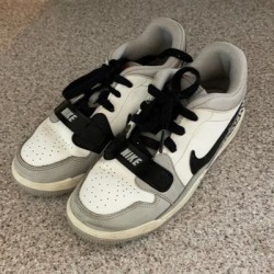 Nike Shoes | Boys Air Jordans - Size 2y | Color: Gray/White | Size: 2b