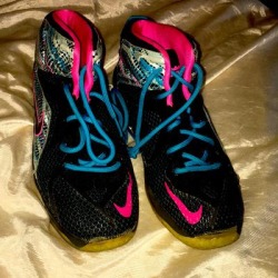 Nike Shoes | For Girls Size 3 | Color: Black/Pink | Size: 3bb