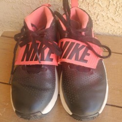 Nike Shoes | Gym Shoes Nike All Black With Pink Accents | Color: Black | Size: 4bb