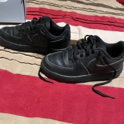 Nike Shoes | Kids Air Force 1 | Color: Black | Size: 11b