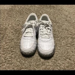 Nike Shoes | Kids Air Force 1 | Color: Gray/White | Size: 1.5b