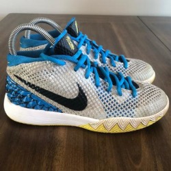 Nike Shoes | Kids Size 4.5y Nike Kyrie Shoes Sku9 | Color: Silver/White | Size: 4y