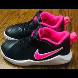 Nike Shoes | Little Girls Nikes | Color: Black/Pink | Size: 12g