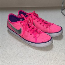Nike Shoes | Low Top Nike Sneakers | Color: Pink/Purple | Size: 7.5