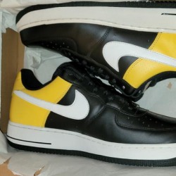 Nike Shoes | Men Air Force 1 | Color: Black/Yellow | Size: 12
