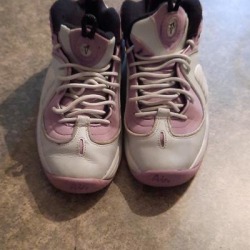 Nike Shoes | Nike Air Basketball Shoes For Girls | Color: Purple/Silver | Size: 5.5g