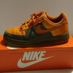 Nike Shoes | Nike Air Force 1 Men Shoes | Color: Gray/Orange | Size: 7.5