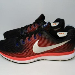 Nike Shoes | Nike Air Zoom Pegasus Black Crimson Men Running | Color: Black/Red | Size: 9.5