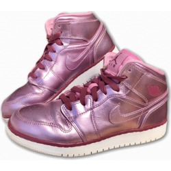 Nike Shoes | Nike Aj Air Jordan 1 Women 7.5 Shoe Sneaker Pink | Color: Pink | Size: 7.5