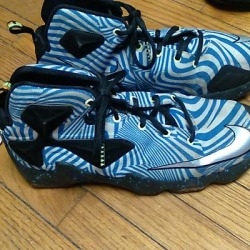 Nike Shoes | Nike Labrons Shoes For Young Men | Color: Black/Blue | Size: 7y