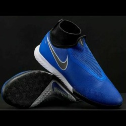 Nike Shoes | Nike React Phantom Vsn Pro Df Ic Acc Ao3276-400 Soccer Shoes Indoor Men Sze 11.5 | Color: Blue | Size: 11.5