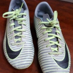Nike Shoes | Nike Soccer Shoes Kids Size 4.5 | Color: Gray/Black | Size: 4.5bb