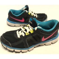 Nike Shoes | Nike Tennis Shoes Kids Size 6.5 Womens 8.5 | Color: Blue/Pink | Size: 6g