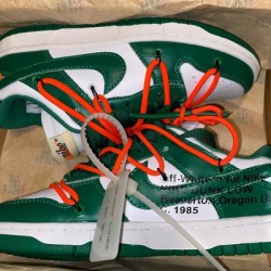 Nike Shoes | Off White Nike Dunks Low | Color: Green/White | Size: 6.5