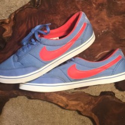 Nike Shoes | Old School Blue And Red Nike Shoes. | Color: Blue/Red | Size: 7