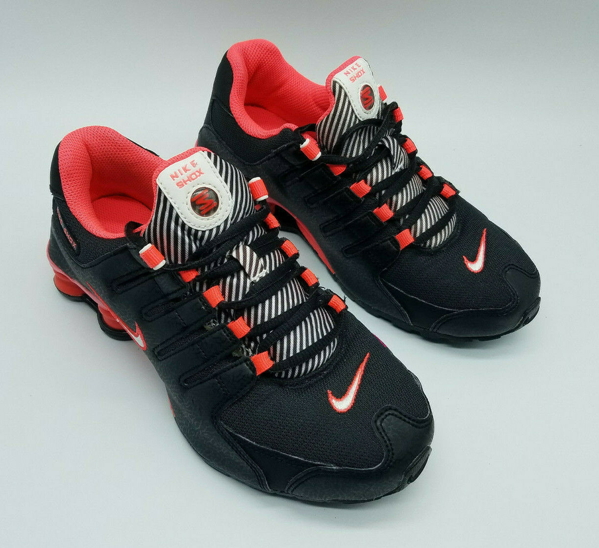 Nike Shox Youth Running Shoes Black/Pink 310480-001 Size 5Y/ Women’s Size 6.5
