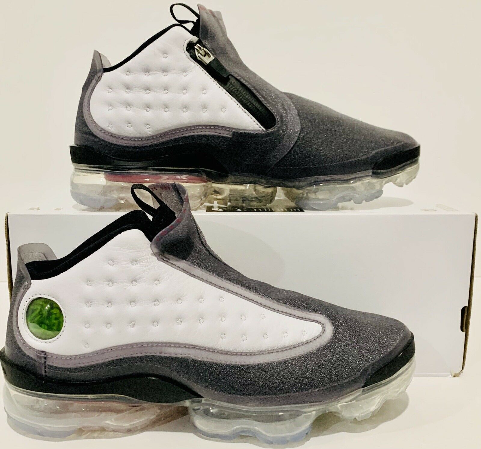 Nike Womens Air Jordan Vapormax Reign Shoes Sz 8.5 Blk/U.Red/Wht CD2601-006 NIOB