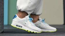Nike Women's Air Max 90 WW World Wide Shoes White Blue Fury Volt CK7069-100 NEW
