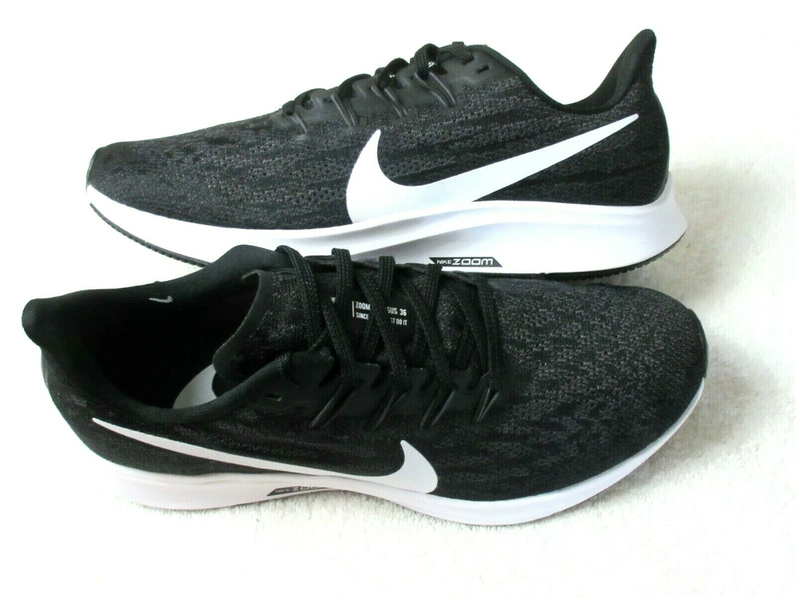 Nike Women's Air Zoom Pegasus 36 TB Running Shoes Black White Grey Size 9 NIB