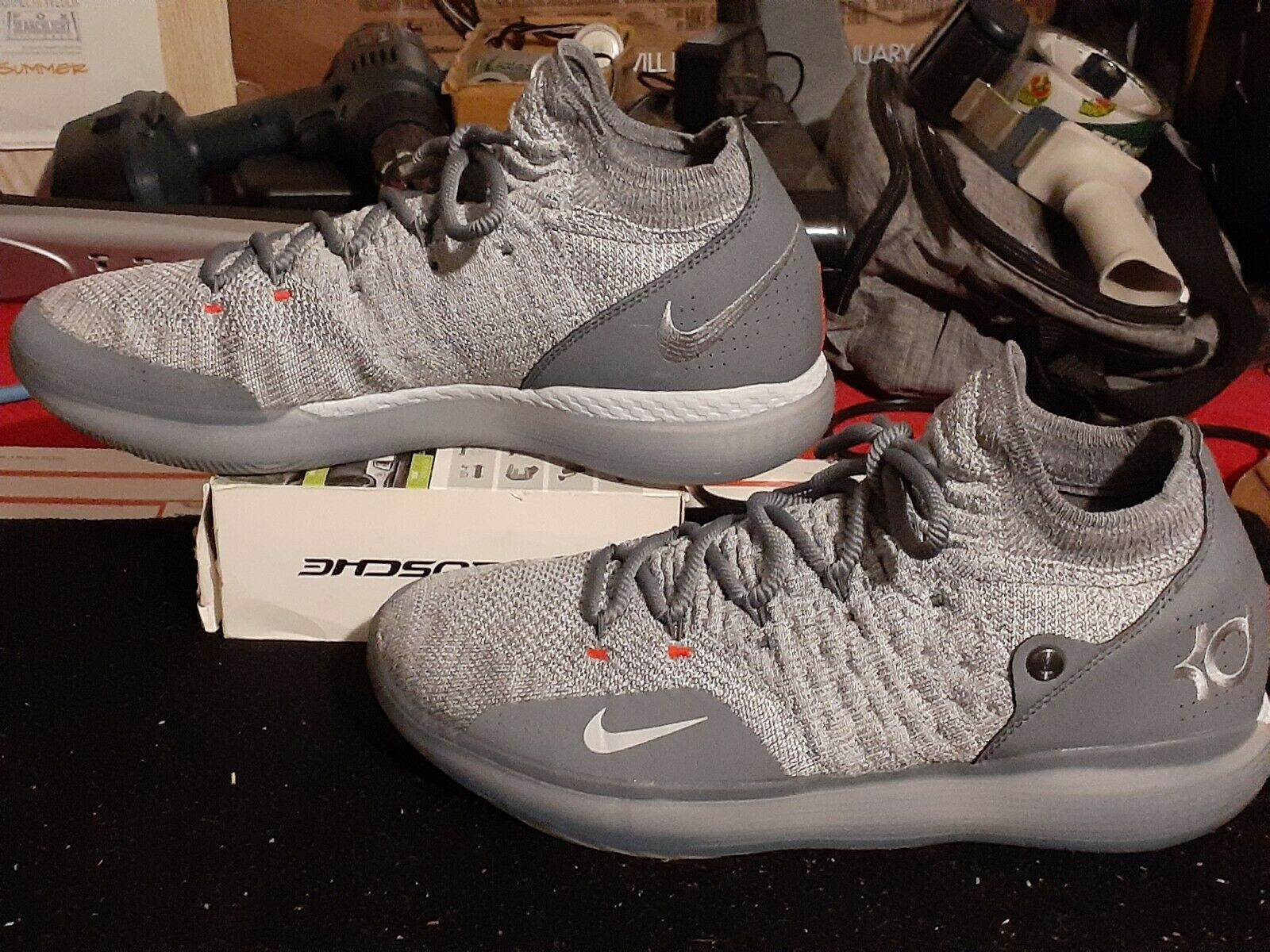 Nike Zoom KD 11 Cool Grey 2018 Men's basketball shoes size 11 AO2604-002
