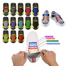 No Tie Shoelaces Elastic Shoe Laces Silicone Rubber For Kids Adults Sneakers