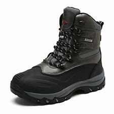 NORTIV 8 Men's Ankle Insulated Waterproof Winter Outdoor Hiking Snow Ski Boots