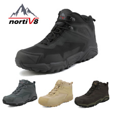 NORTIV 8 Men's Ankle Waterproof Hiking Boots Lightweight Backpacking Work Shoes