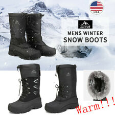 NORTIV 8 Men's Winter Snow Boots Waterproof Warm Thermolite Outdoor Hiking Boots