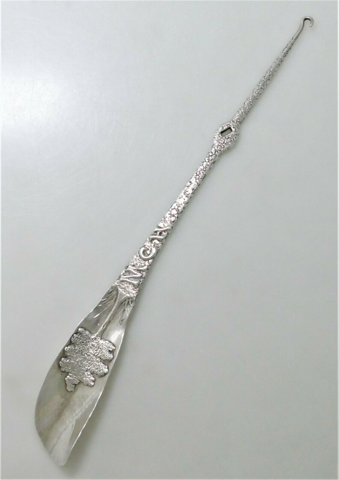 ONE-OF-A-KIND George Shiebler Sterling Silver Aesthetic Motif Shoe Horn 1880