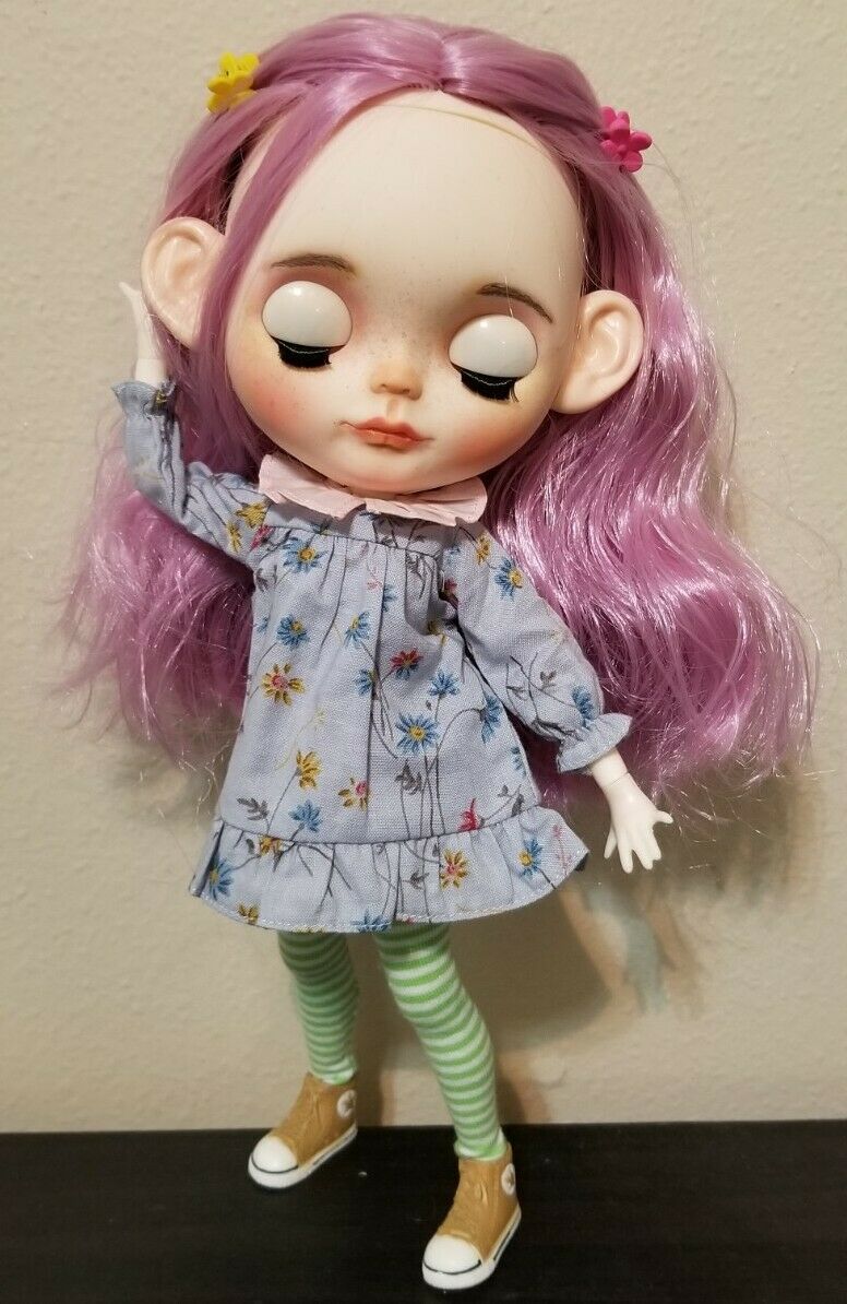 Ooak Blythe doll( Factory)with/dress/shoes/accessories / holala friend