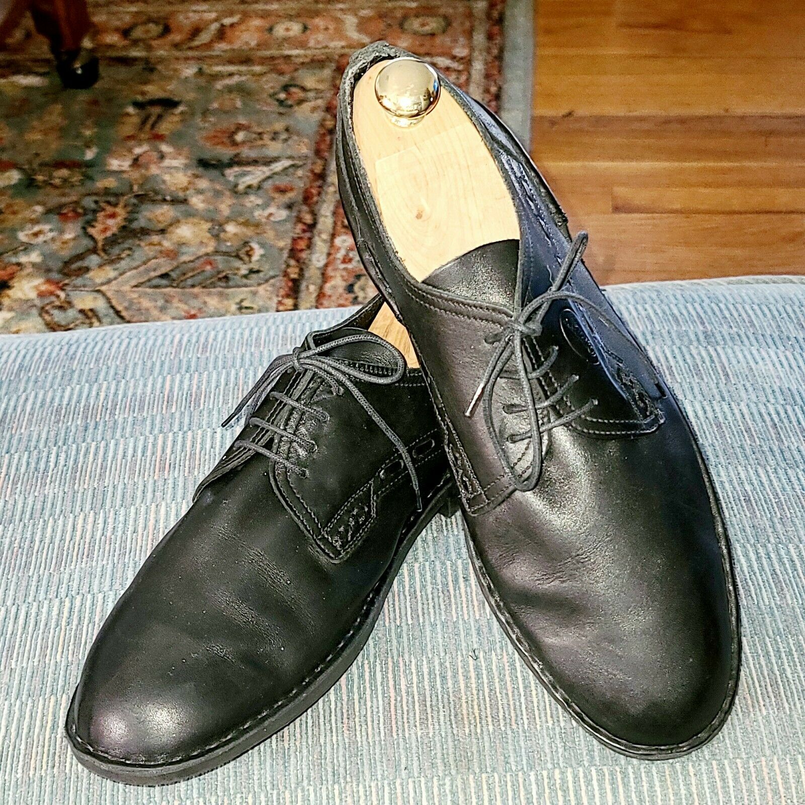 ORIX ORTHOPEDIC Men’s Handmade Black Leather Oxford Dress Shoes Sz 45 / 11 MS1