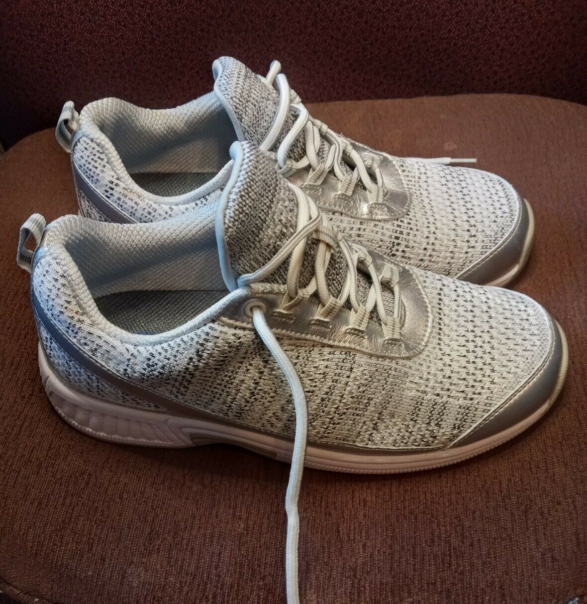 Orthofeet Biofit 982 Gray Diabetic Comfort Walking Shoes Women's X Wide Size 9