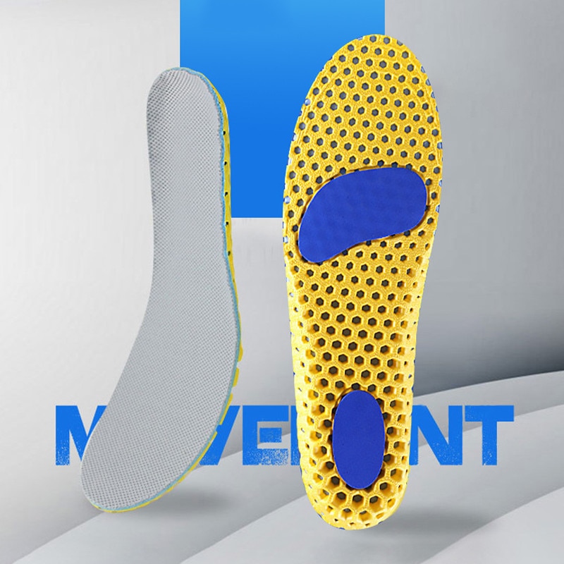 Orthopedic Memory Foam Sport Insoles Woman Men Shoes Feet Soles Pad Mesh Deodorant Breathable Cushion Running Insole Casual