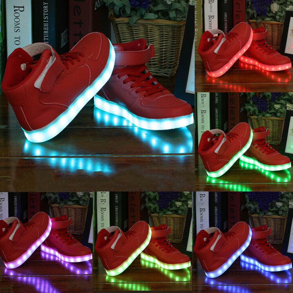 Out Of Stock Clearance Size 39-7-245mm LED Light Luminous Shoes RED Unisex GD