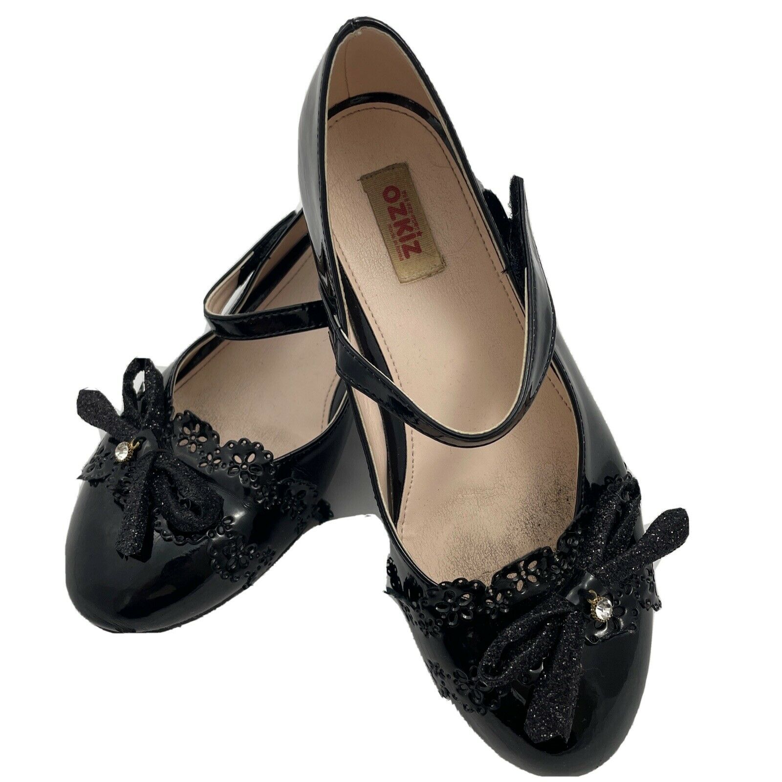 Ozkiz Girls Youth Black Dress Shoes Size 4