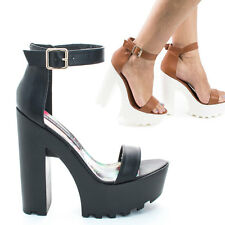 Pacifica06 Chunky Dress Sandal - Womens Lug Sole Platform Block Heel Shoes