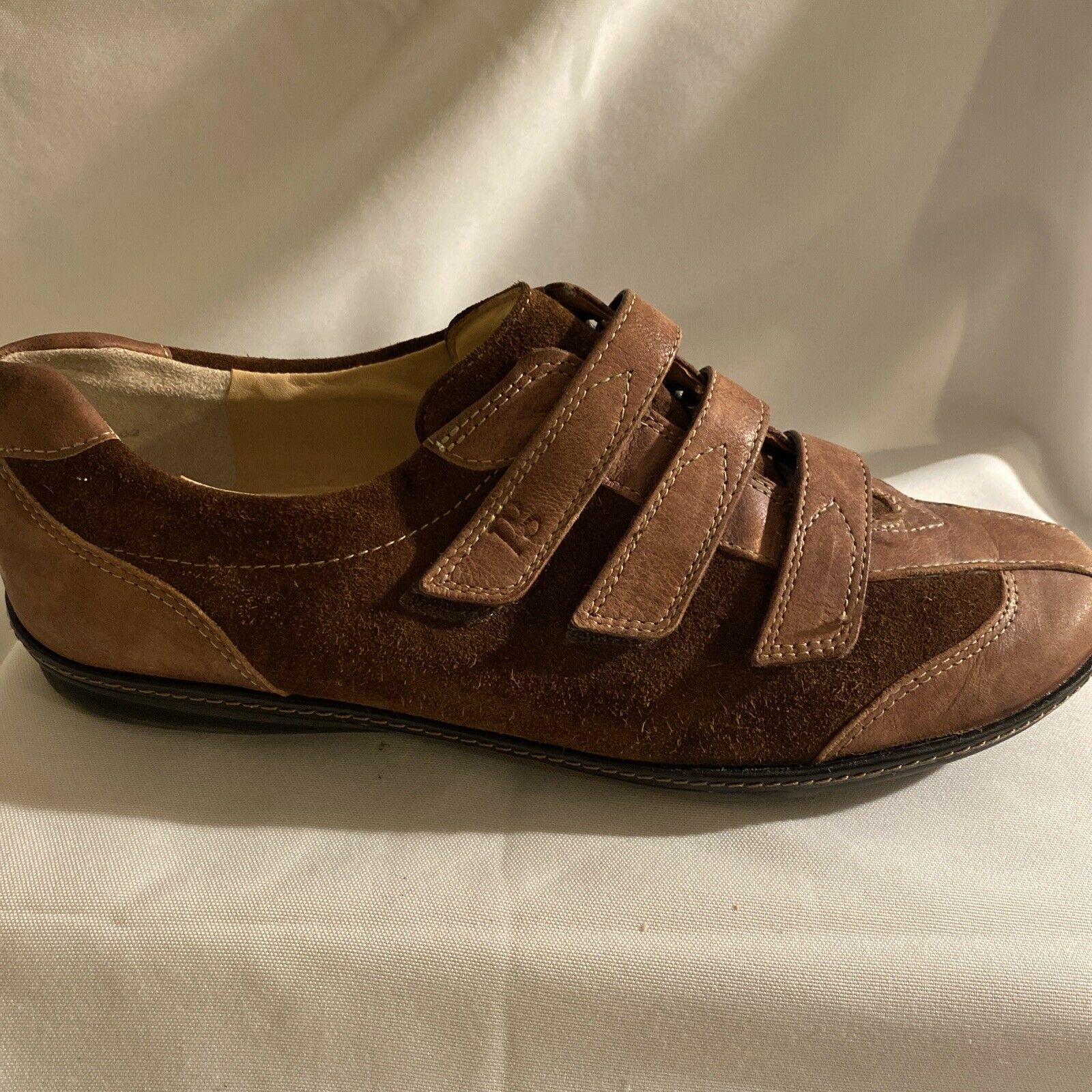 PAUL GREEN MUNCHEN Brown Leather & Suede Shoes Sneakers Sz 5.5 UK, Sz 8 US