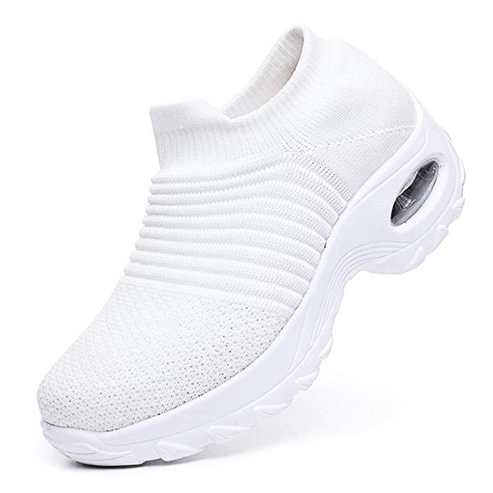Platform Sneakers Non Leather Casual Women's Sport Shoes Laceless Running Shoes Brand Sports Women Shoes Tennis