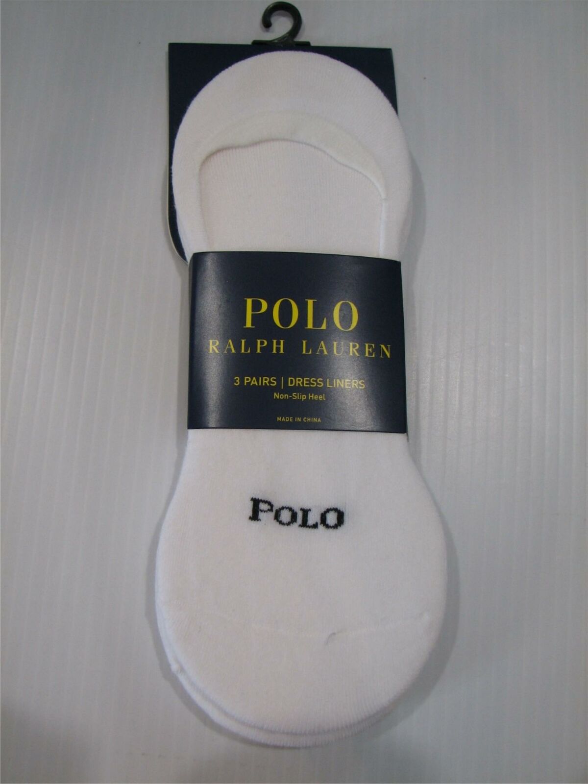 Polo Ralph Lauren 3 Pair No Show Dress Liners Socks Men's 6-12 Shoe Size
