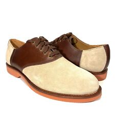 POLO RALPH LAUREN Mens Orval Suede Oxford Lace Up Shoes Beige Brown (MSRP $165)