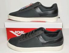 PONY Men Black TopStar Canvas Casual Retro Dressy Sneakers Shoes 410434 01A New