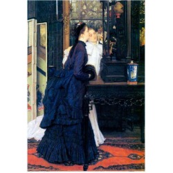 Poster: Tissot Young Women with Japanese Goods Art Print Poster, 19x13