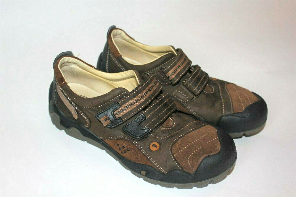 Primigi Womens Juniors Brown Suede Leather Shoes Sneaker Size 38 Italy US 8.5 9