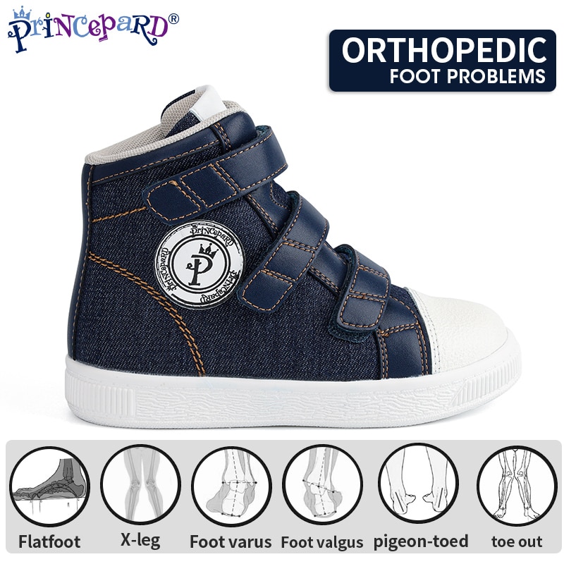 Princepard New Arrival Corrcetive Kids Shoes Flat Feet Shoes Medical Orthopedic Shoes For Toddlers With Arch Support Sneakers