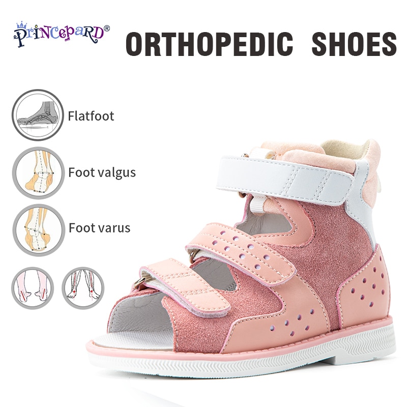 Princepard Orthopedic Kids Sandals for Boys Girls Summer Open Toe Corrective Arch Support Shoes Babies First Walk Thomas Sole