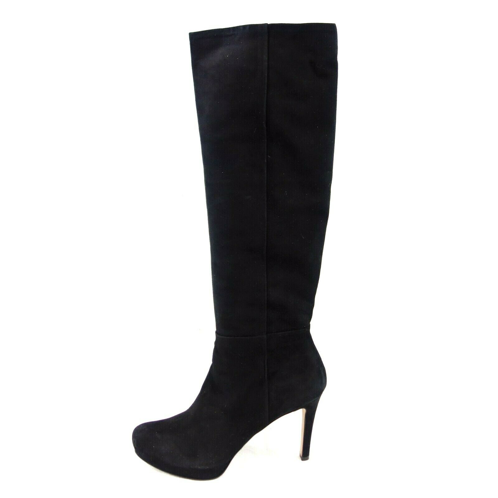 Pura Lopez Ladies Shoes Platform Ankle Boots Black Suede Size 41 Np 379 New