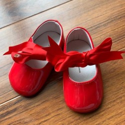 Ralph Lauren Shoes | Ralph Lauren Red Baby Dress Shoes | Color: Red | Size: 2bb