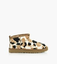 Rare UGG Classic ULTRA Mini Cow Print Boots Shoes - Women's Size 5-10